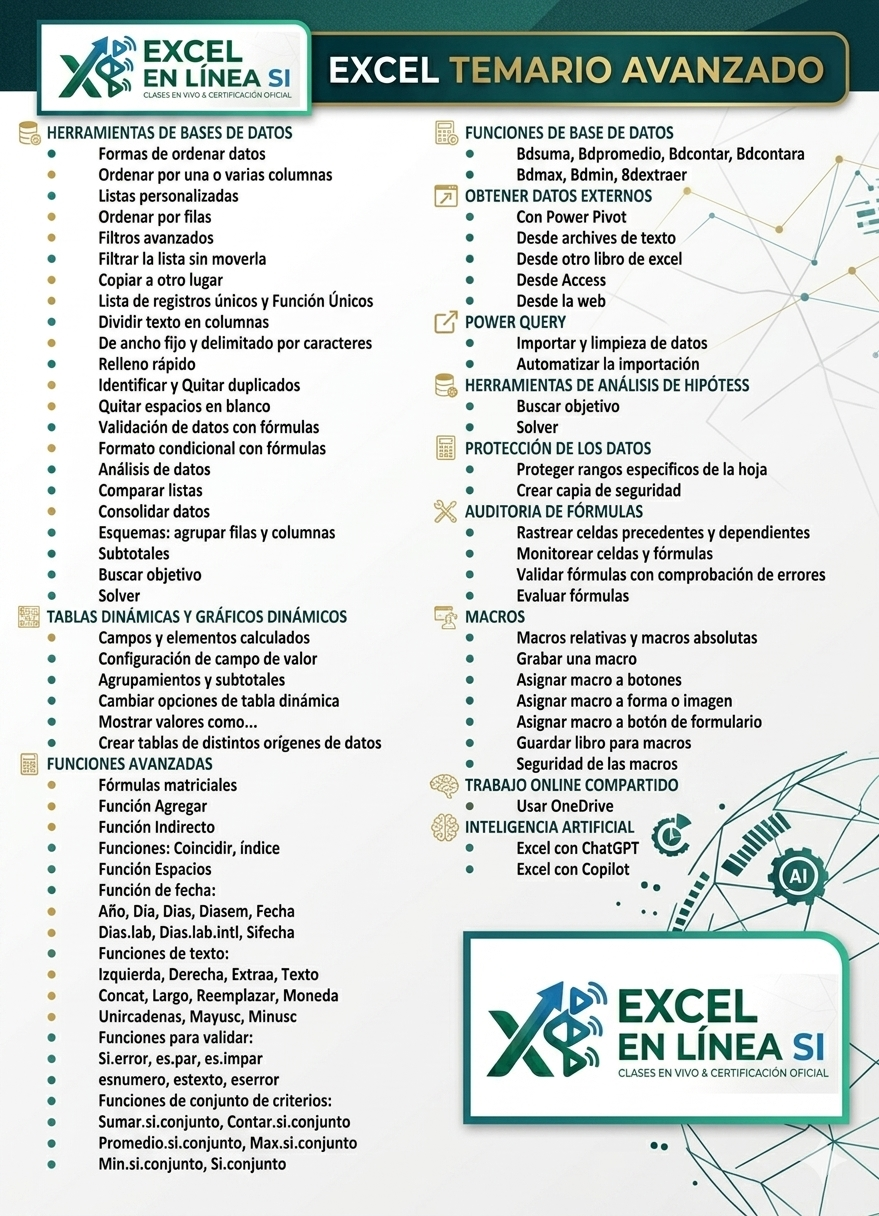 Temario Excel Avanzado